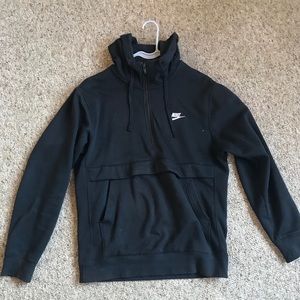 Black half zipper Nike hoodie